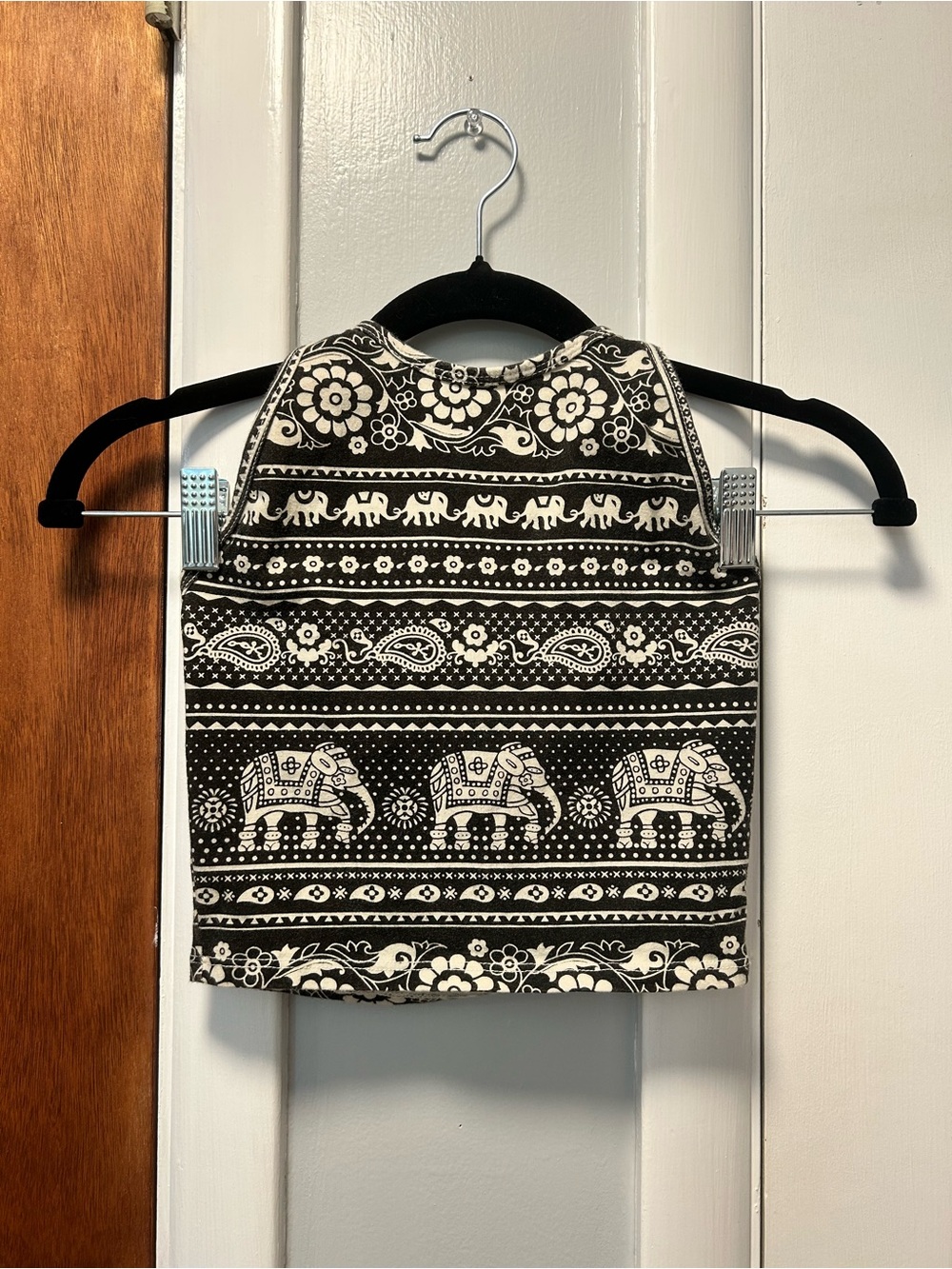 Elephant print halter top